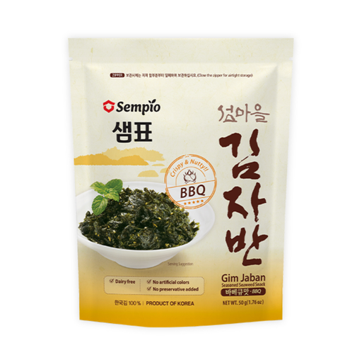 [N1SPA045C] SEMPIO CRISPY SEAWEED ALGHE SNACK BBQ 50G*12 