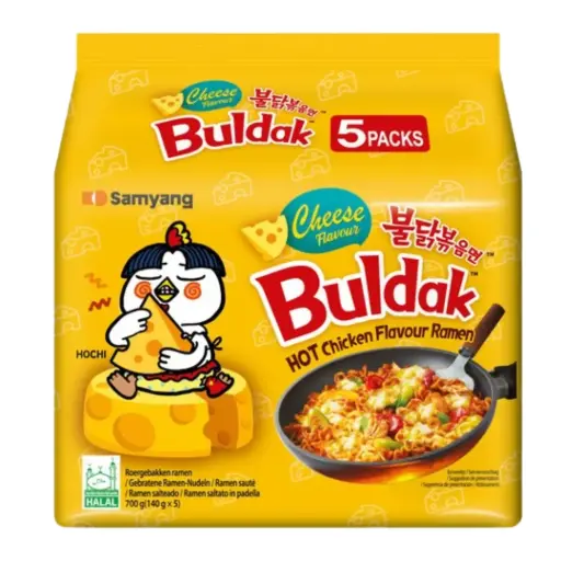[N1SYA211C] SAMYANG BULDAK CHEESE RAMEN (140g*5)*8