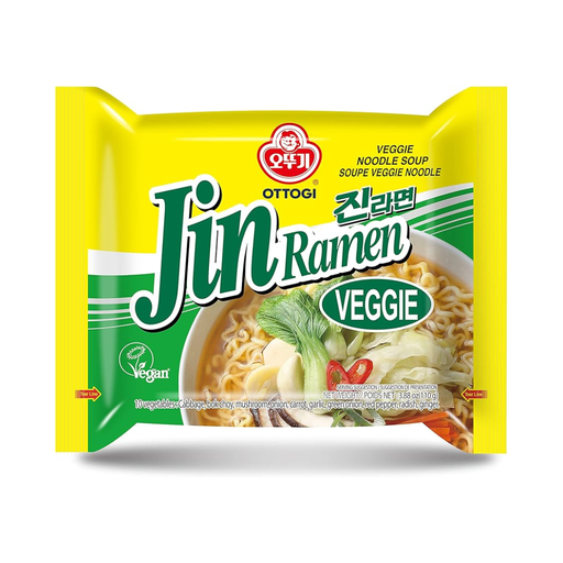 [N1OTA014C] OTTOGI JIN RAMEN (VEGGIE) (110G*4)*8