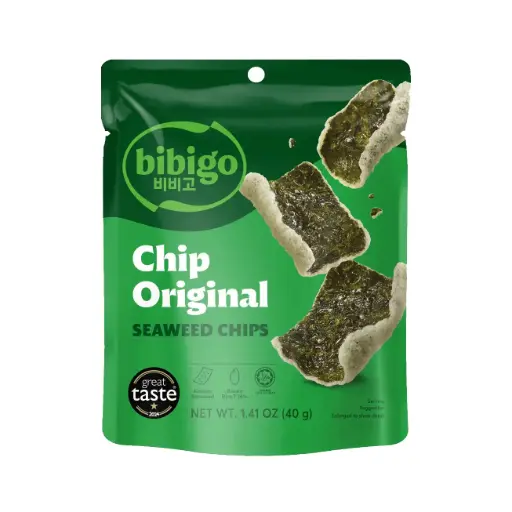 [N1CJA070C] CJ BIBIGO SEAWEED CHIP (ORIGINAL) 40g*8